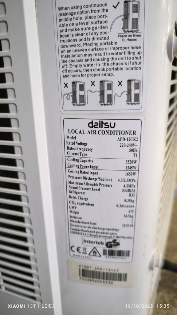 Clim portative ADP12-CK