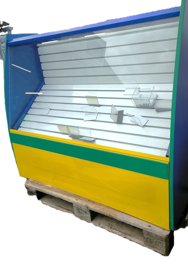 Banque vitrine à tiroirs