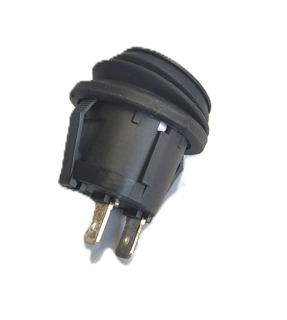 Interrupteur on/off rond noir