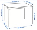 Tables Ikéa Sandsberg 160x67x75cm