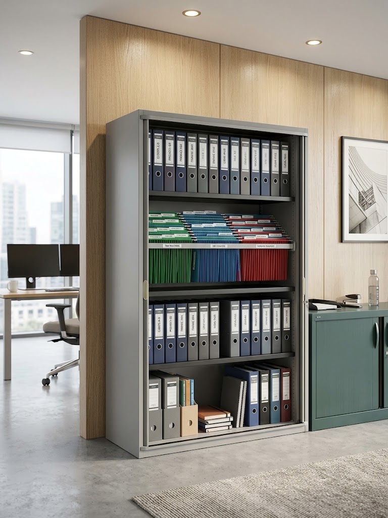 Armoire métallique 463 à rideaux