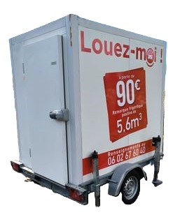 Location remorque frigorifique 5.6m3