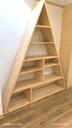 Etagère triangle en pin massif 220x200cm