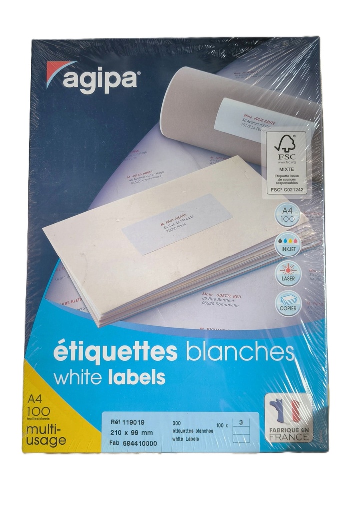 Etiquettes pour enveloppes