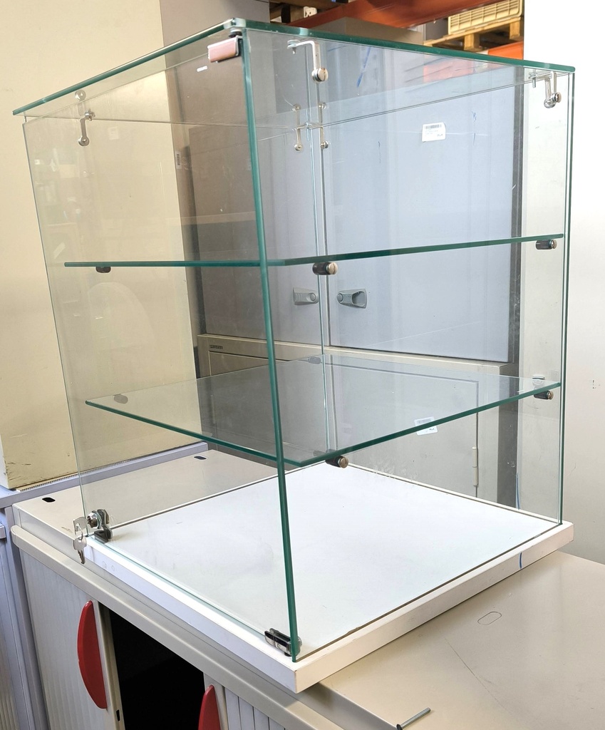 Vitrine verre et bois 1 porte