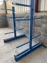 Cantilever/rack d'atelier bleu