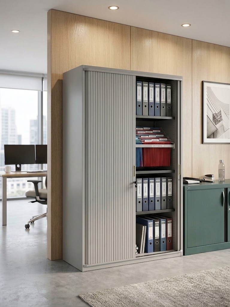 Armoire métallique 462 à rideaux