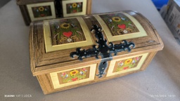 [Z4] Petit coffre métal vintage