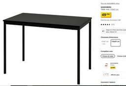 [Z4] Tables Ikéa Sandsberg 110x67x75cm